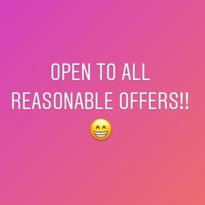 Open to ALL REASONABLE OFFERS!!